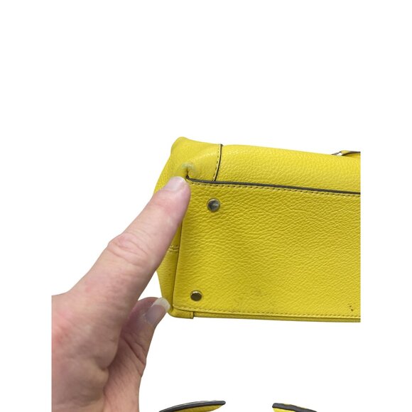 Kate Spade NY Womans Mustard Yellow Satchel Crossbody SKU 9526 - Picture 7 of 16